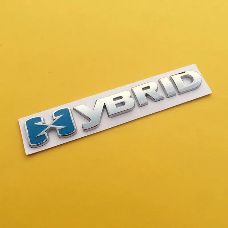 ملصق سيارة شعار HYBRID شعار شارة كروم شارات لتصفيف السيارات DIY Cayene #5