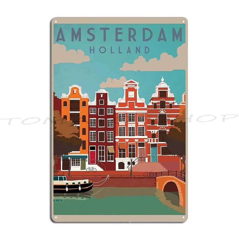 Casablanca Morocco Travel French Travel  Metal Sign Living Room Mural Bar Home Printed  Tin Sign Poster