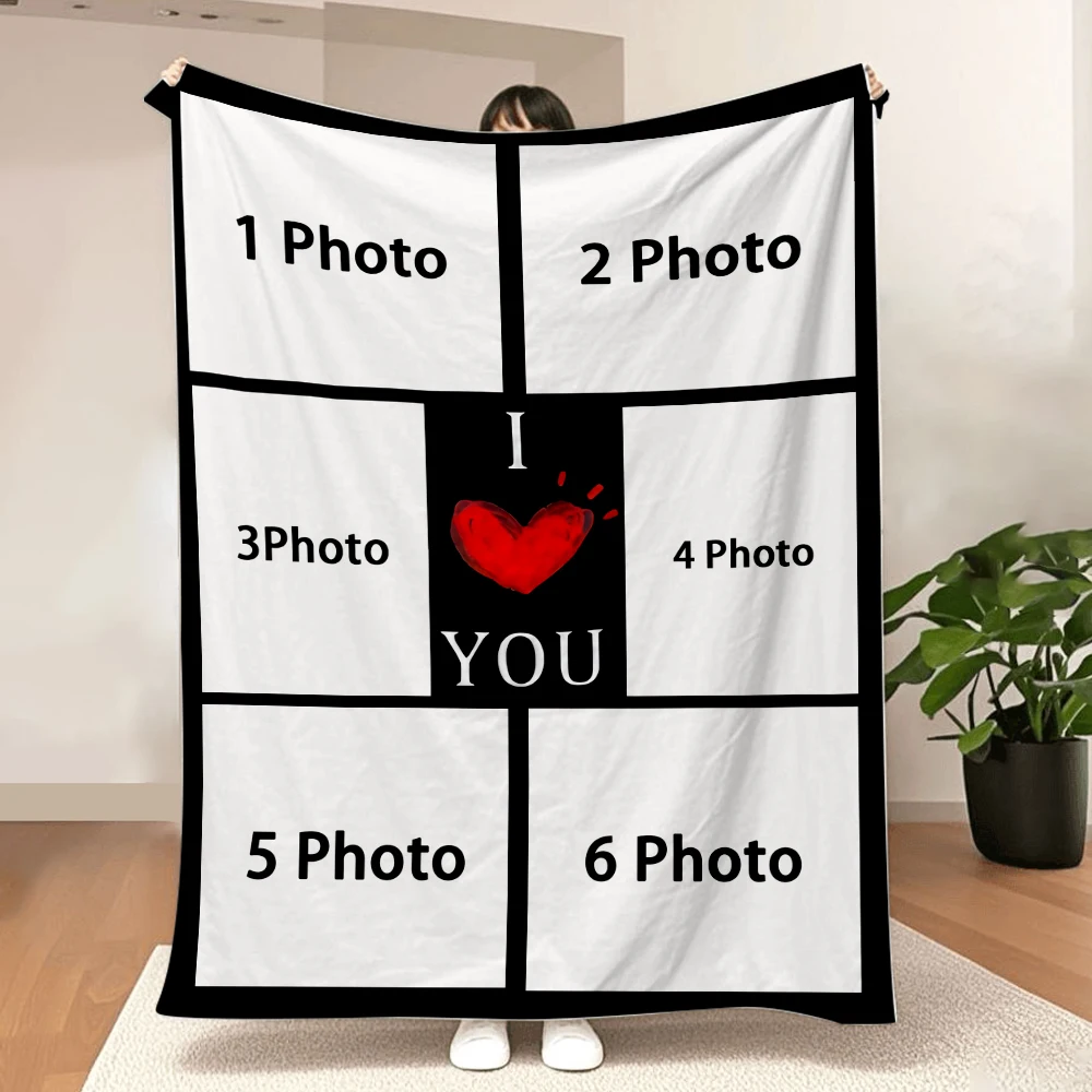 This custom flannel blanket, printed with your favorite photo, makes an excellent gift for parents or a keepsake for couples.