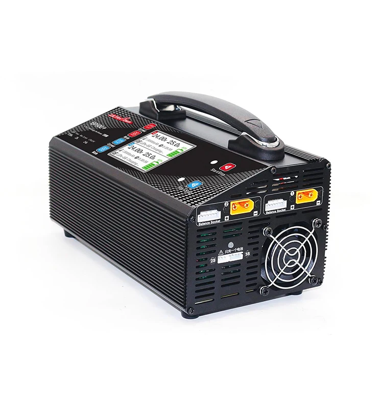 UltraPower UP600 + หน้าจอสี LCD 1200 W/25A Dual-channel High-power Charger สําหรับ RC charger