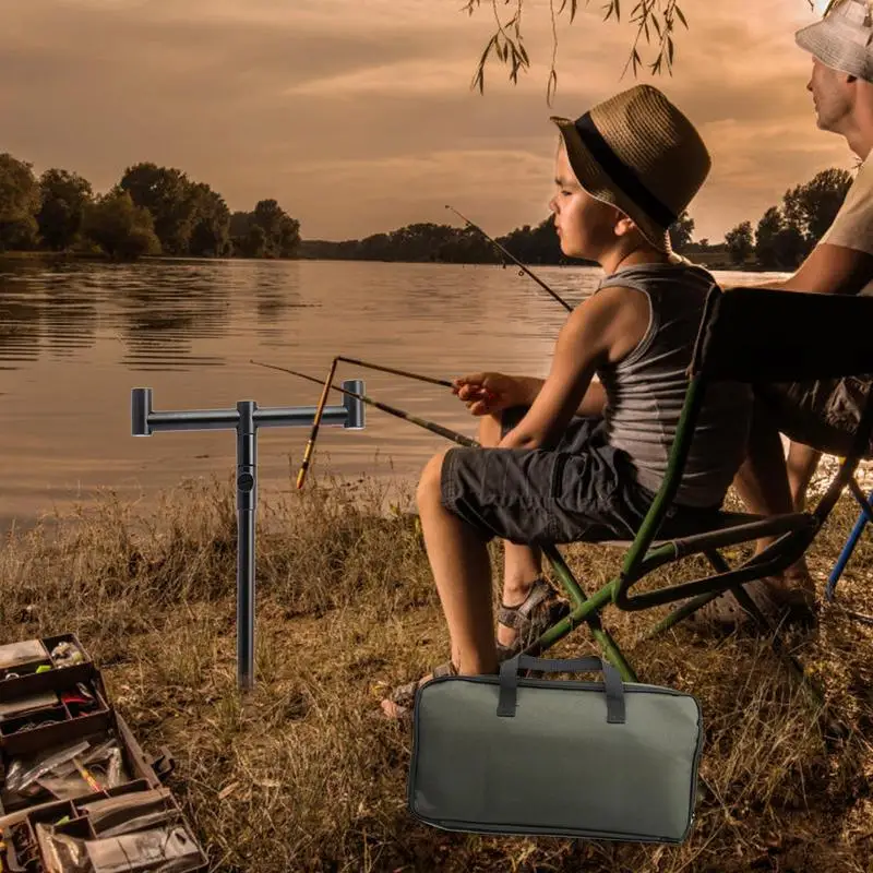 

Fishing Alarm Stand | Carp Bank Stick Support | Adjustable Fishing Alarm Rod Stand Holder Fishing Tackle Set for Fishing
