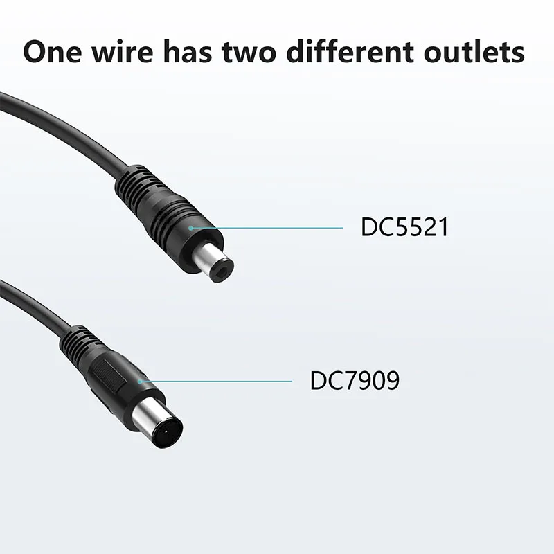 VDL Solar Panel Connector to DC 8mm&DC 5.5mm x 2.1mm Adapter Extension Cable 14AWG for Goal Zero Yeti Jackery Solar Generator