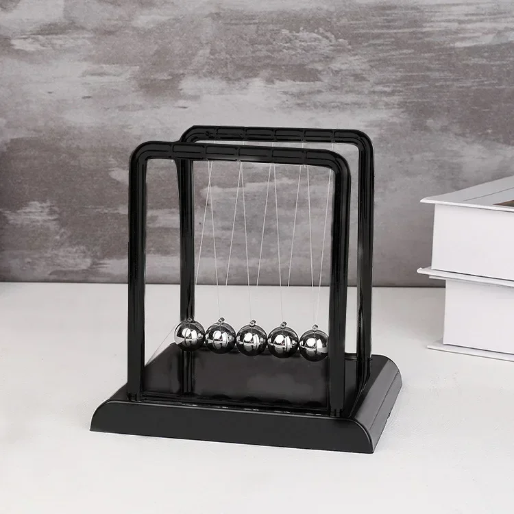 1pc New Metal Pendulum Ball Desk Table Decor Physics Science Pendulum Newton Ball Steel Balance Ball Newton's Cradle