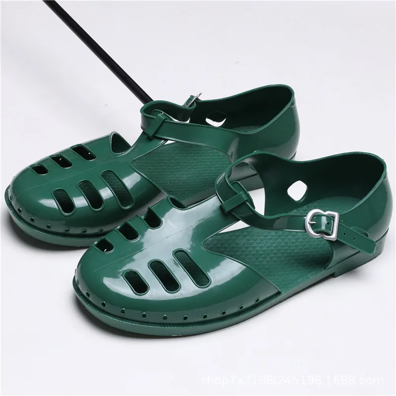 Men's full bag head anti-smashing anti-piercing breathable deodorant and lightweight construction site retro hole shoes