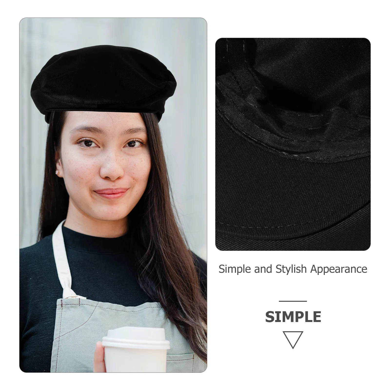 

1pcs Chef Comfortable Cotton Kitchen Beret Waiter Cap Restaurant Uniform Caps Restaurant Cooking Hats Chef Caps Cook Uniform Hat
