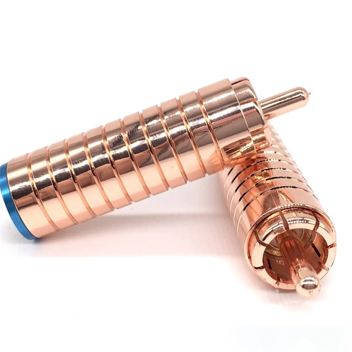 (A30I) 4/Pcs for Red Copper Plated for RCA Interconnect Plug Audio Cable Plug Solder for RCA Connector HIFI