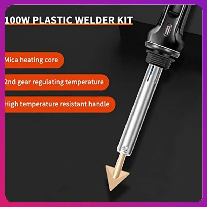 Plastic Welder - 100W Plastic Welding Kit Welding Iron Gunwith 56 Rods, Surface Repair Tool Easy To Use For Carbumpers US Plug