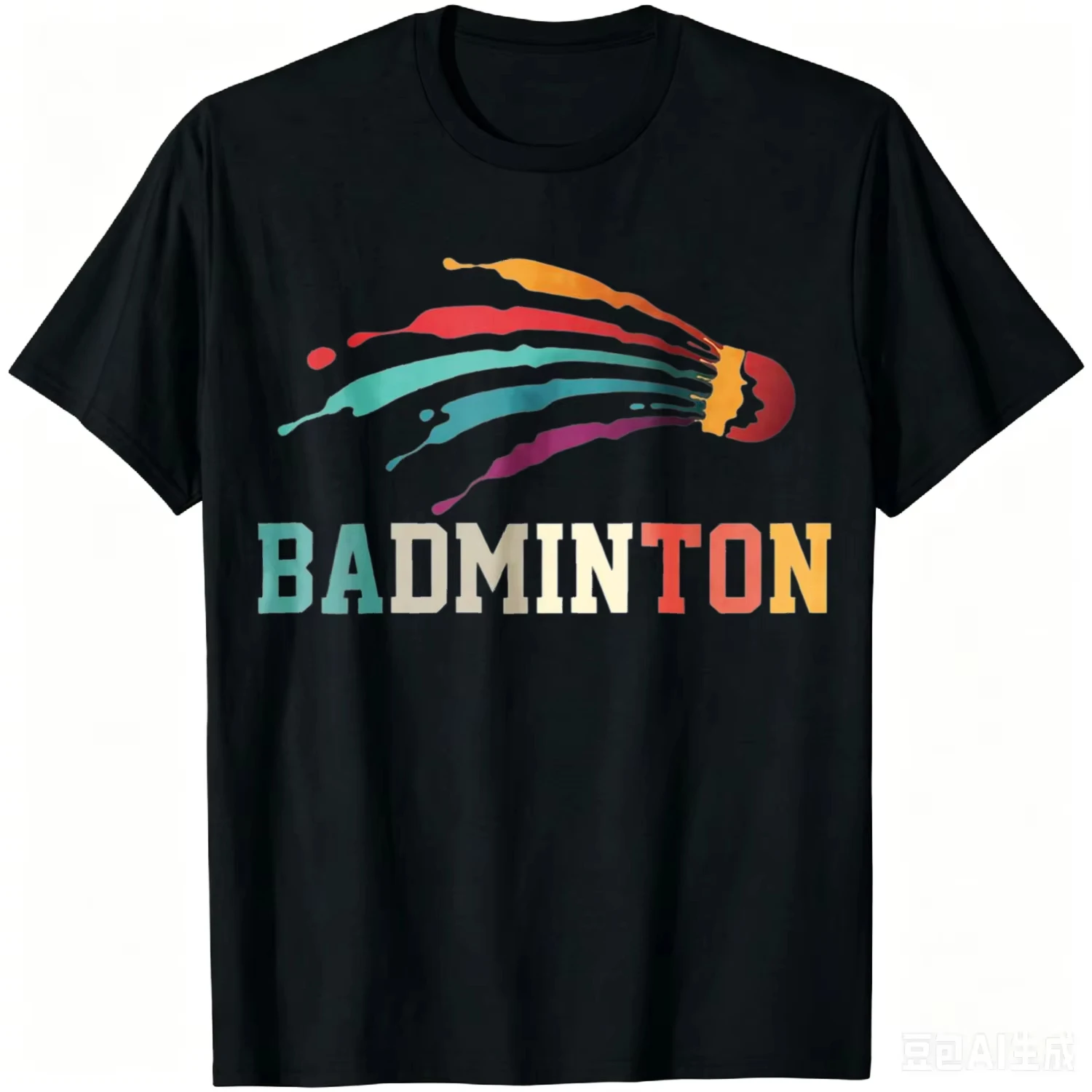 Shuttlecock Badminton Player Sports Racket Coach Team Club T-Shirt Y2k Harajuku Cotton Summer Tops Camisas Streetwear