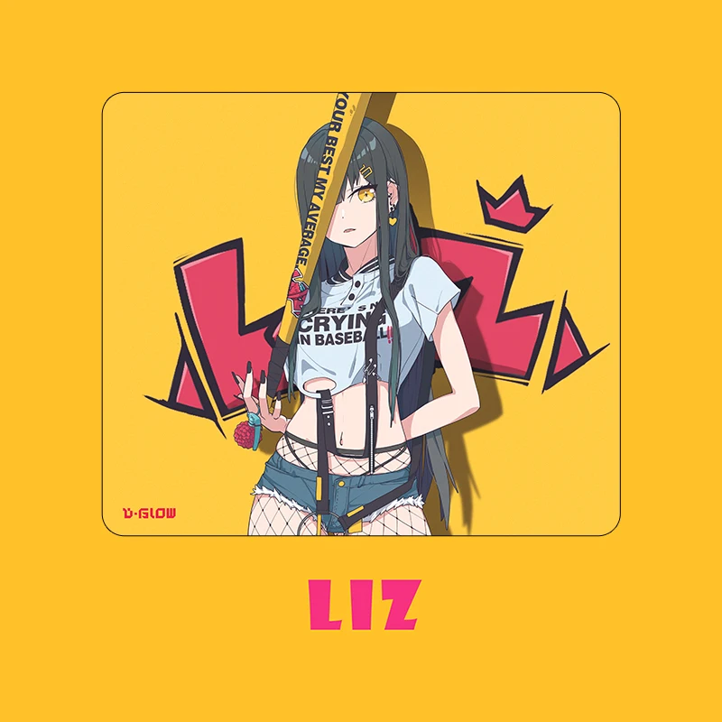 D-GLOW【LIZ】litchi Smooth mouse pad for gaming, suitable for neutral-style gaming mice