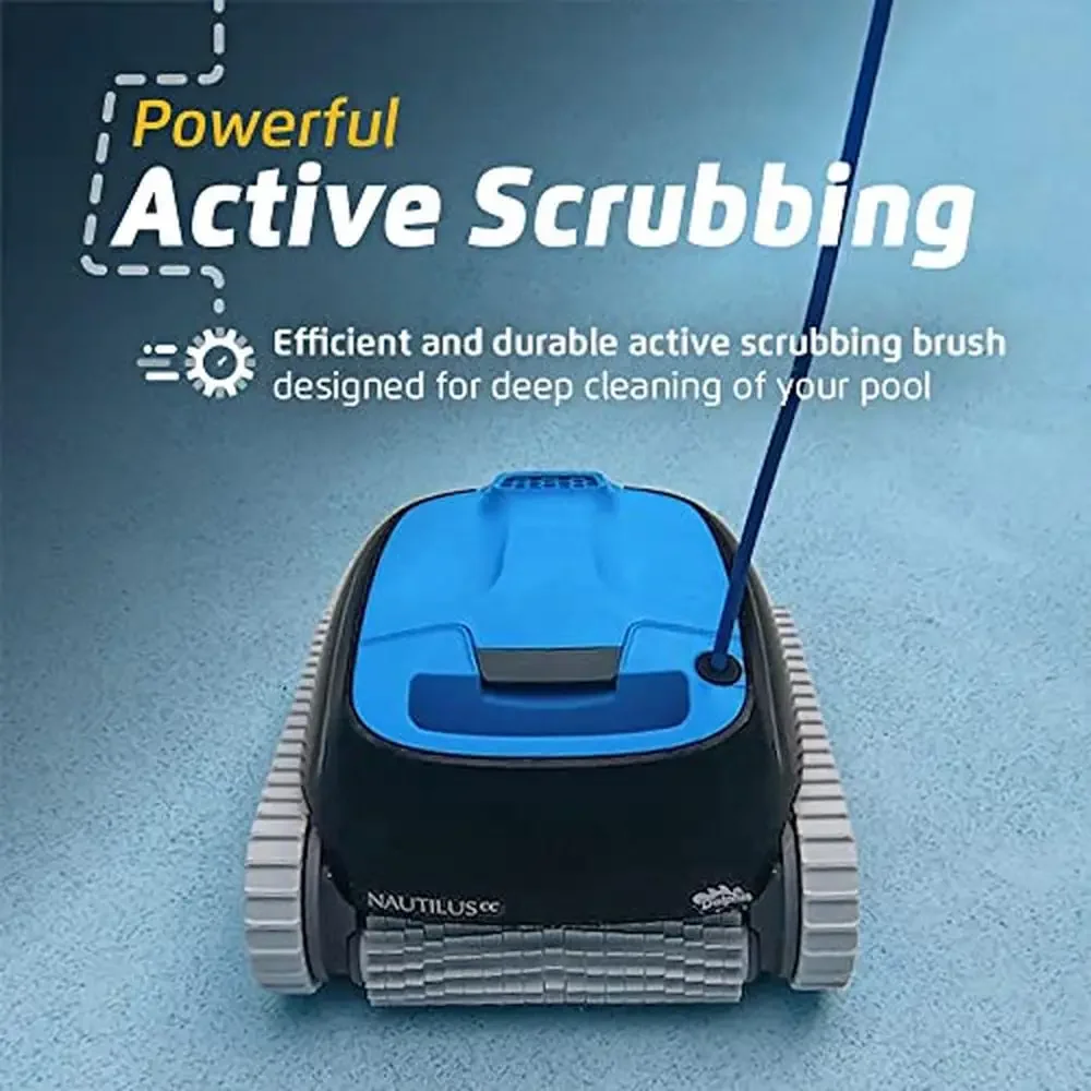 Automatic Robotic Pool Vacuum Cleaner with Ultra-Fine Filters Perfect Clean In-Ground Pools up to 33 Feet Wall-Climbing Power