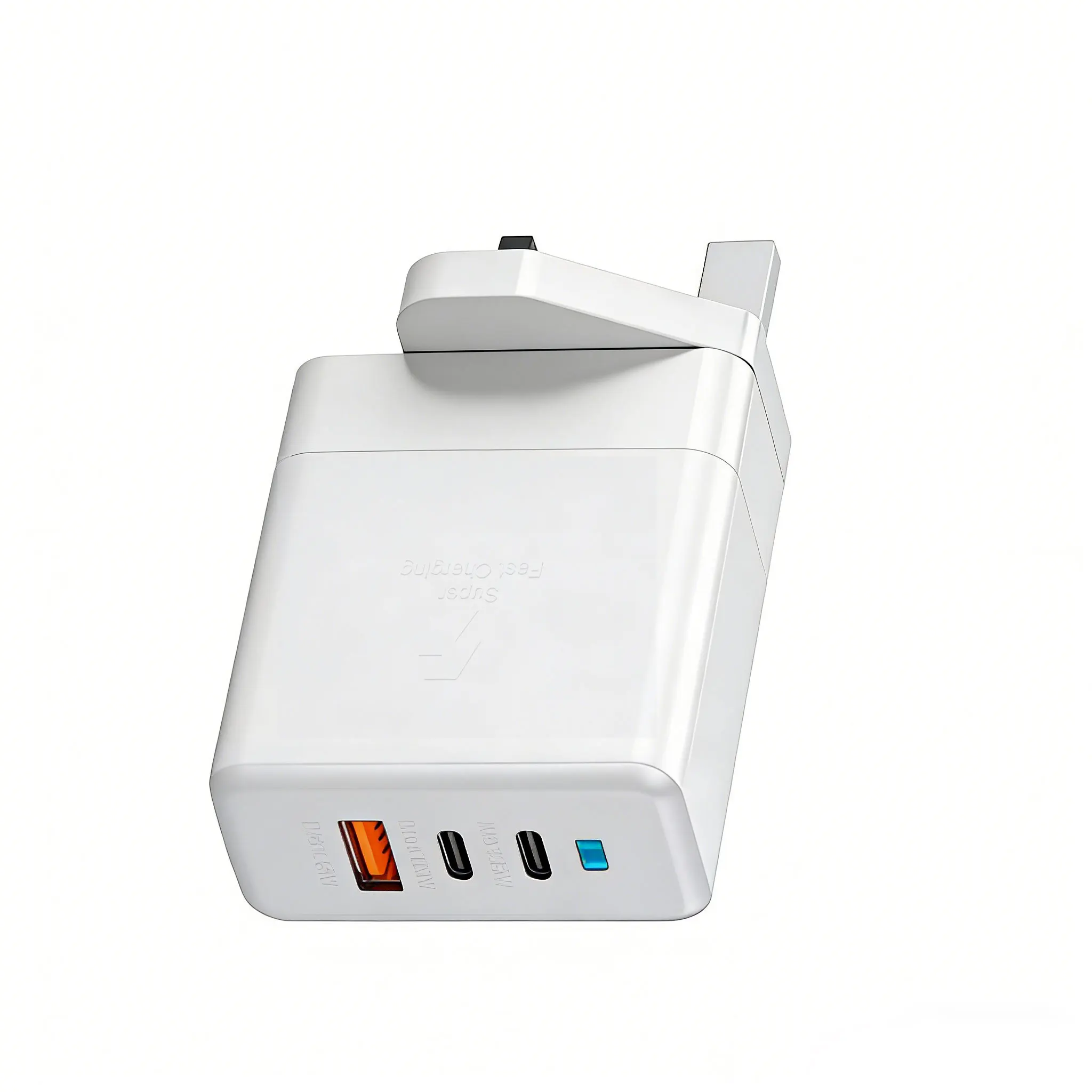 Lenovo 120W USB Dual Type-C Multi-Port Handy-Ladegerät EU US UK Vollprotokoll Superschnelles Laden mit Anzeigeleuchte