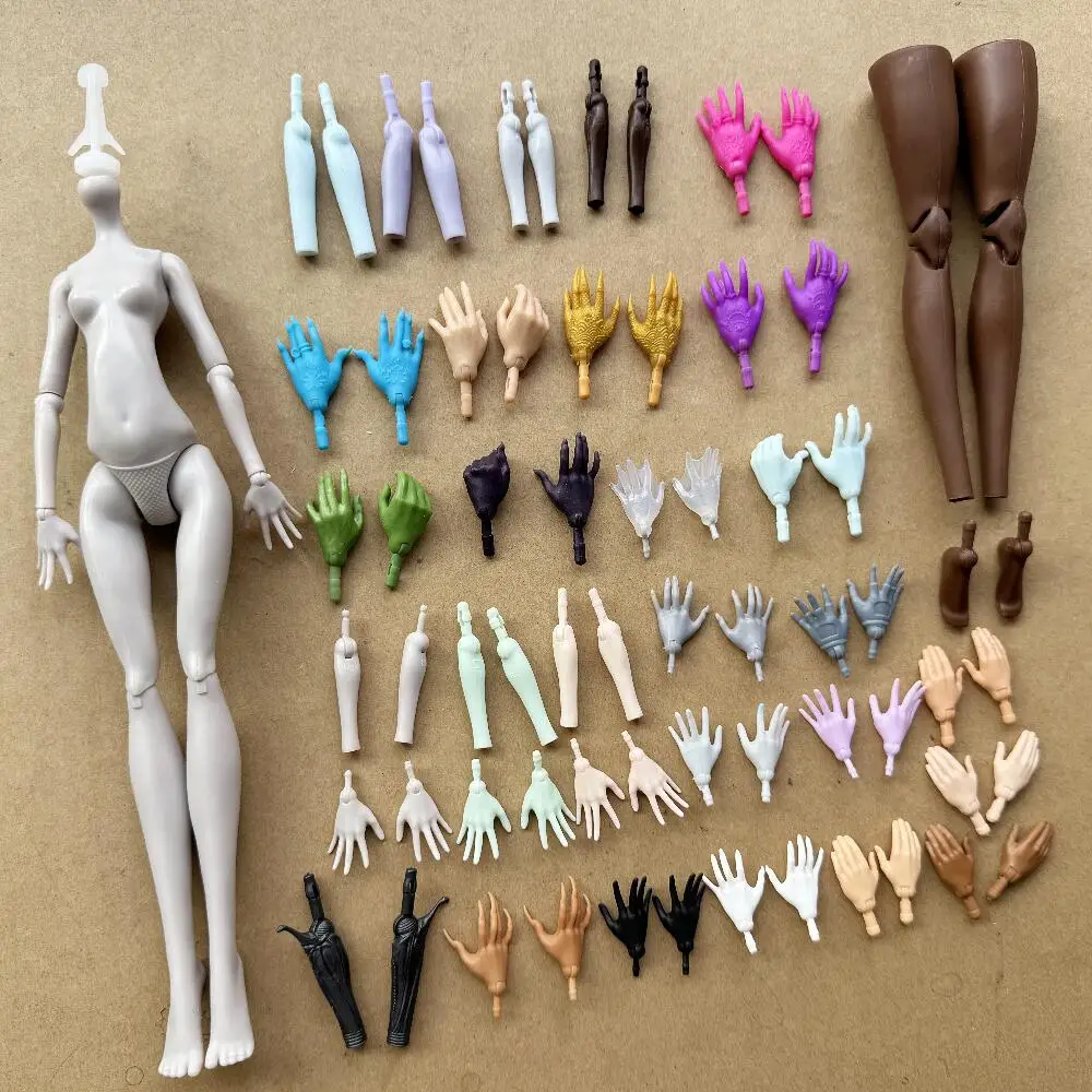 Manos y Brazos de Repuesto para Muñecas Monstruo, Articulaciones Móviles, Piernas, Pies y Manos para Muñecas Barbie