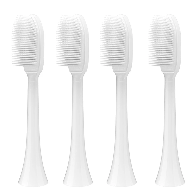 2/4PCS Nano Toothbrush Heads Soft Antibacterial Silicone Brush Heads For Phili Sonic Care HX3/HX6/HX9 Heads For 6780 3014