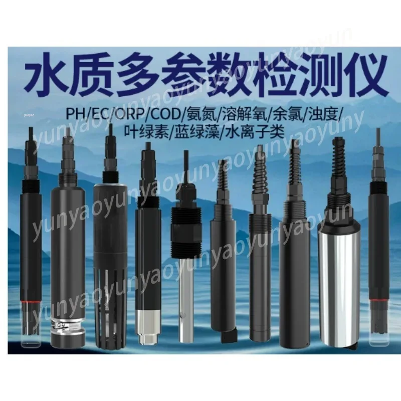 Water Quality Online Detection Monitor Detect PH DO ORP Chlorine EC Turbidity COD Ammonia Nitrogen Water Ion for Aquatic
