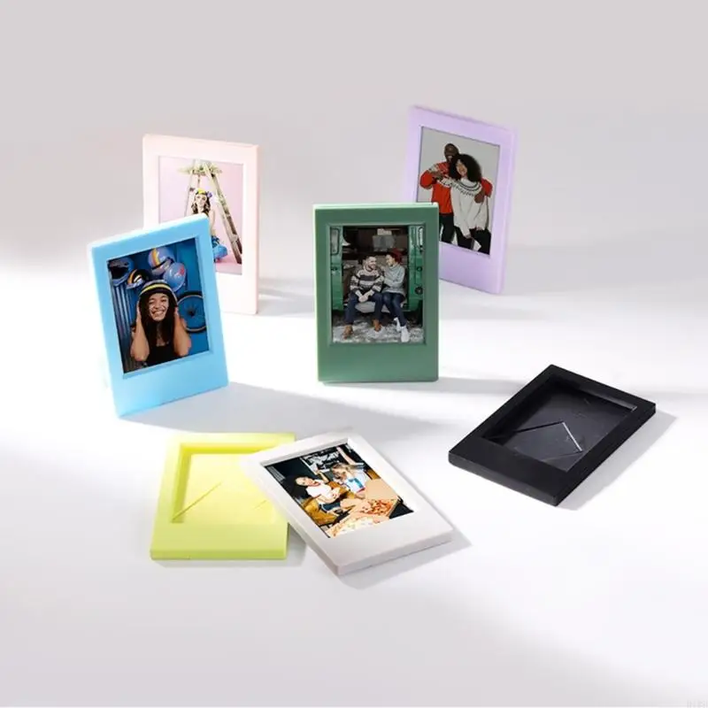 R1wb 3 polegadas Mini molduras fotográficas para PhotoCard Display Stand Stand Decorações casa