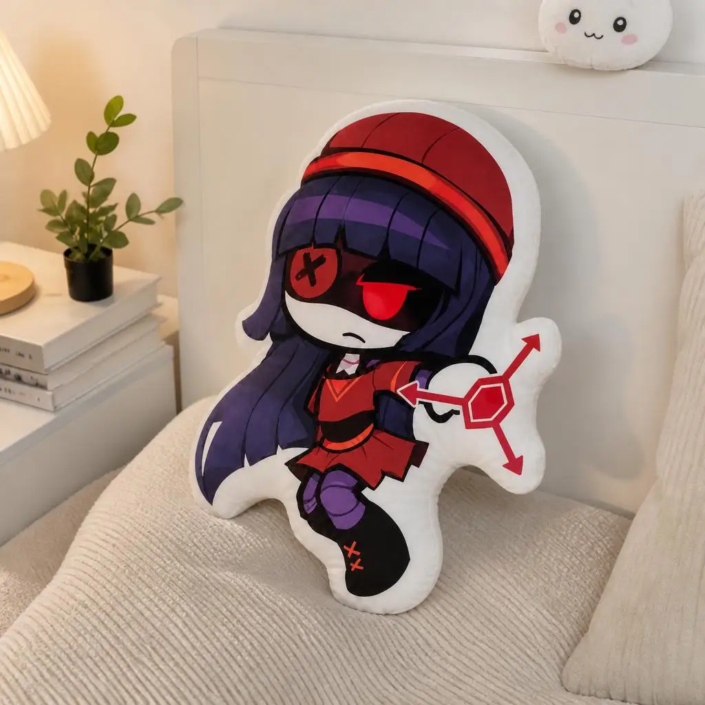 Murder Drones Doll Telekinesis Russian Robot Anime Plush Pillow Cushion Irregular Stuffed Throw Pillow Home Decor Gift Sofa Bed