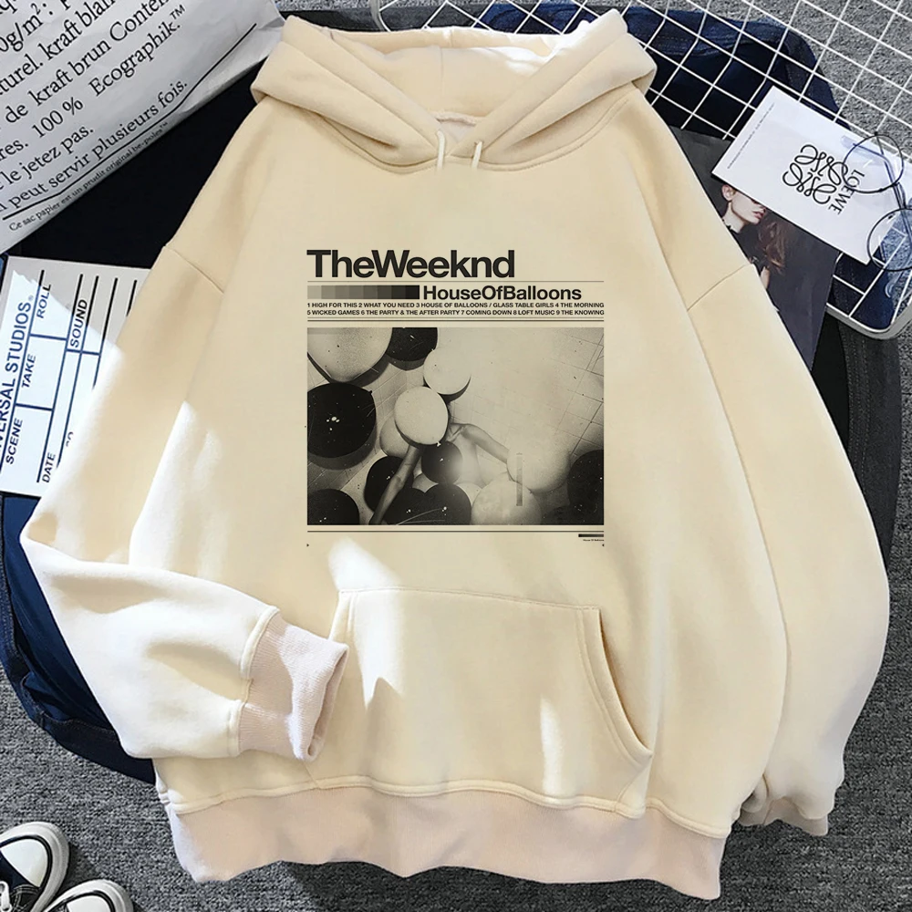 the Weeknd hoodies women long sleeve top anime Winter  Kawaii clothing women streetwear sweater