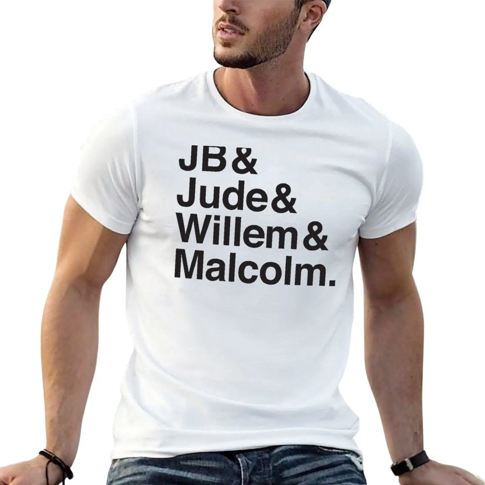 JB & Jude & Willem & Malcolm T-Shirt Big and Tall Casual T-Shirt