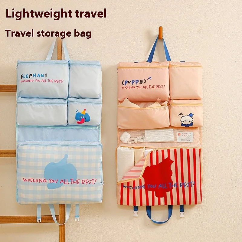 

Hanging Travel Packing Organizers, Clothes Storage Bag with Handles, Luggage Suitcase Organizer, Wash Bag for Travel Accessories