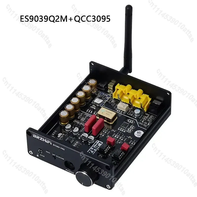 ES9039 QCC3095 Bluetooth DAC Decoder USB Optical Coaxial Input 24bit 192kHz LDAC HiFi Audio Receiver for PC