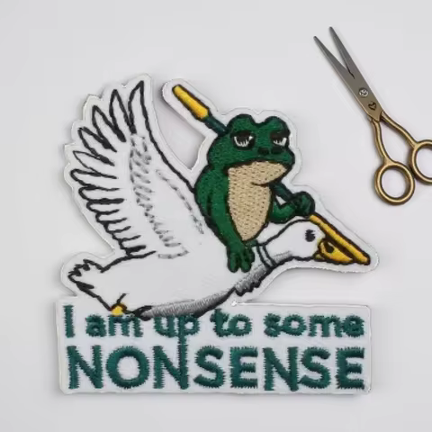 10/12PCS Small Animal Skeleton Embroidery Patches Funny Style Iron-On Alphabet Clothes Decoration Wholesale Pack