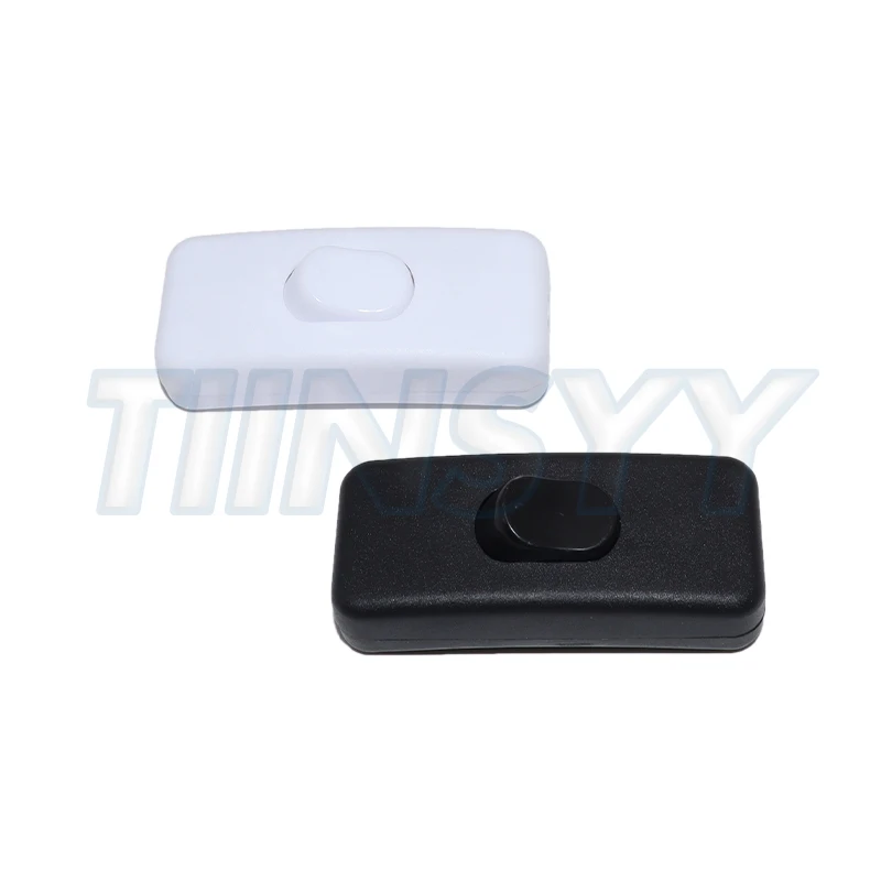 ON/OFF 110-250V Inline Switch Black Inline Table Lamp Desk Light Cord Cable Switch