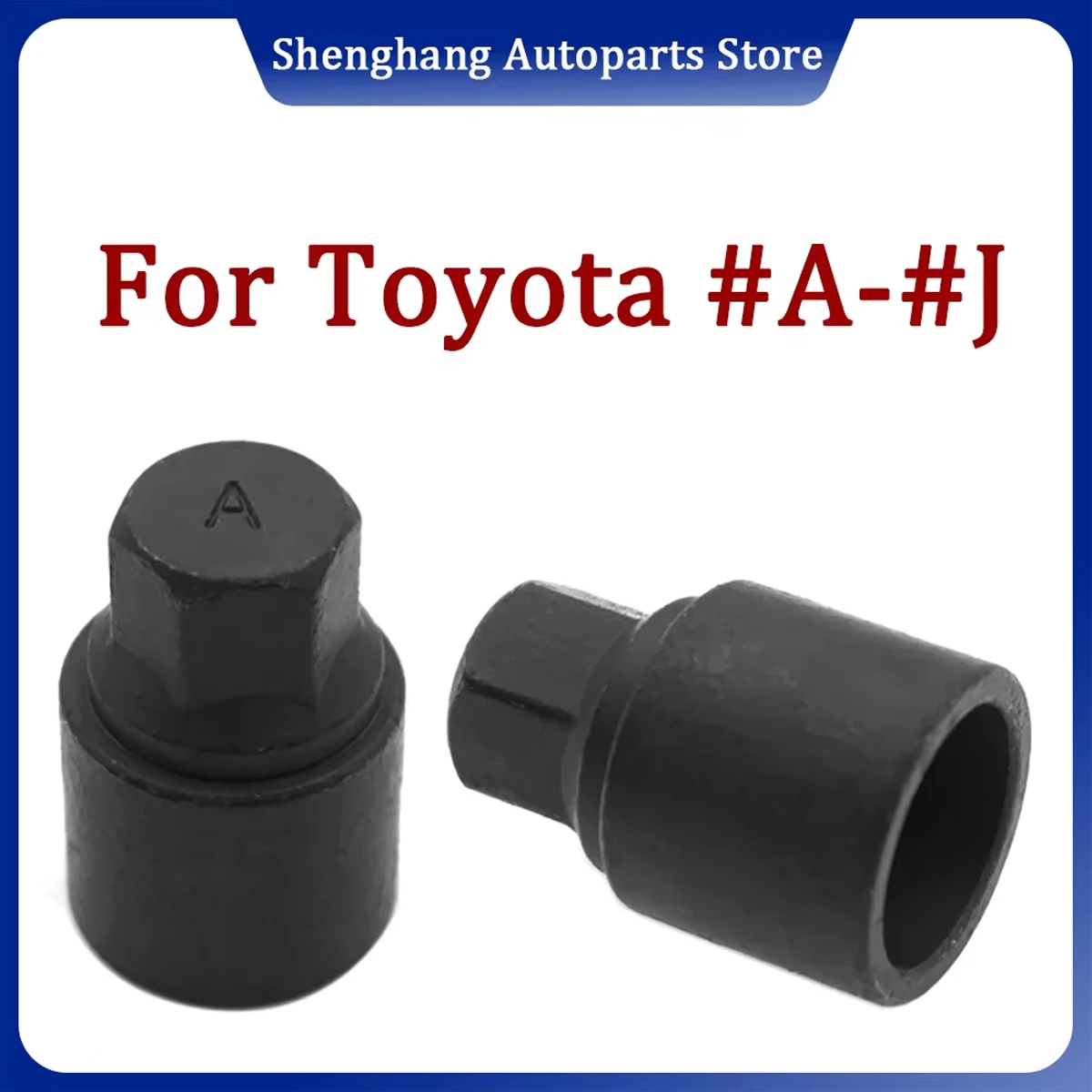 1Pcs #A - #J For TOYOTA Car Tire Anti-Theft Screw Removal Tool Socket Wrench Disassembly Tool Key Sleeve Repair Kit