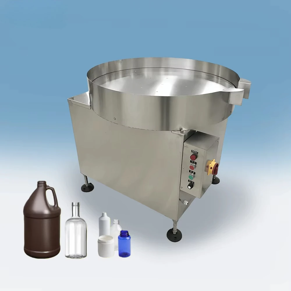 Automatic high-speed round bottle finishing machine, round bottles of various sizes, bottle stacking, reversible rotating