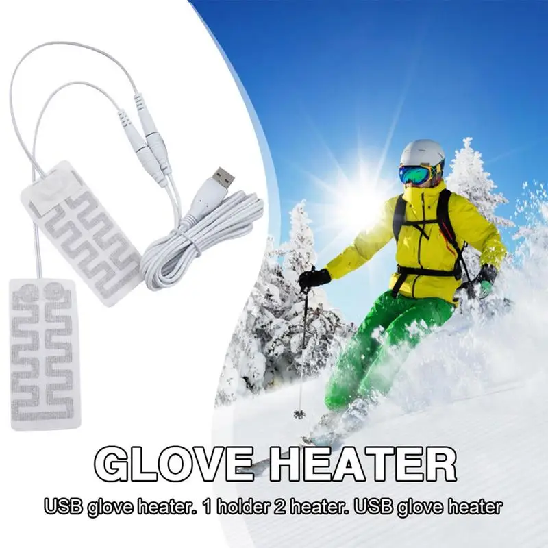 USB Heating Element Film Heater For Warm Feet Hand Warmer Electric Belts USB Heated Gloves Pad Winter Outdoor Hand Feet Warmer