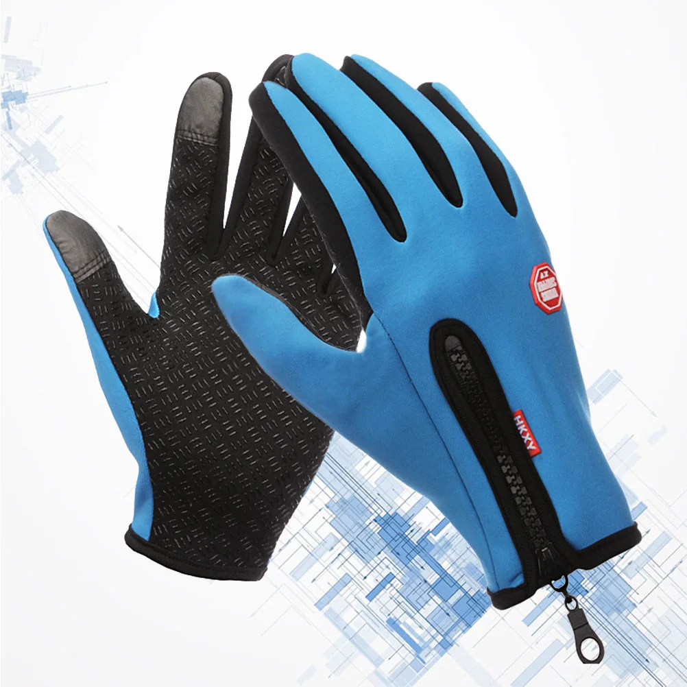 

Cycling Gloves Windproof Warm Fingerless for The Cold Screen