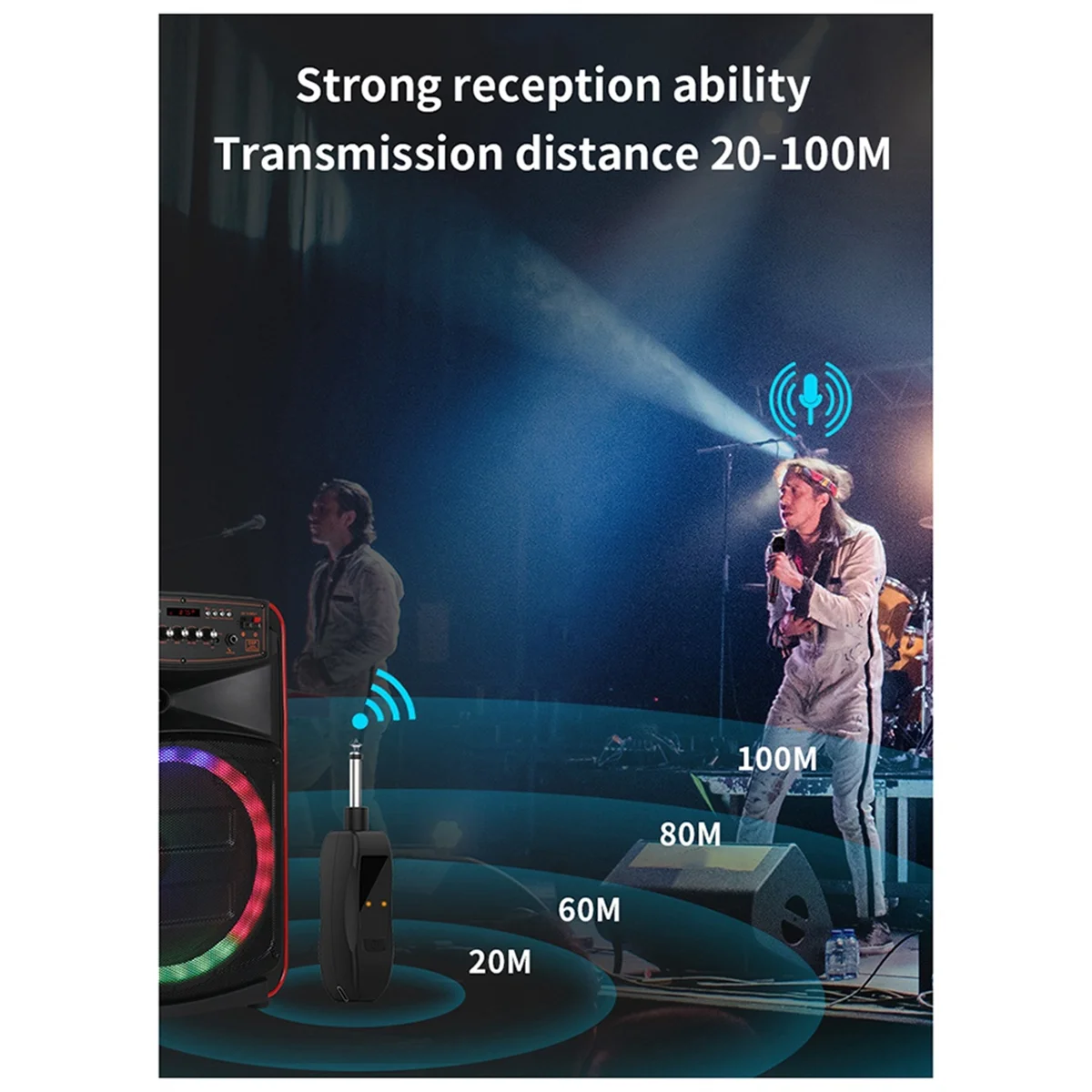 

B47C 2.4g Wireless Microphone Universal Anti-Howling Stage Karaoke Charging Microphone Sound Card Live Microphone