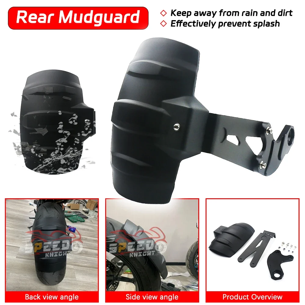

For KTM Duke790 Rear Fender CNC Bracket Splash Guard Motorcycle Wheel Hugger Waterproof Mudguard Wing Accessories Duke790 2024