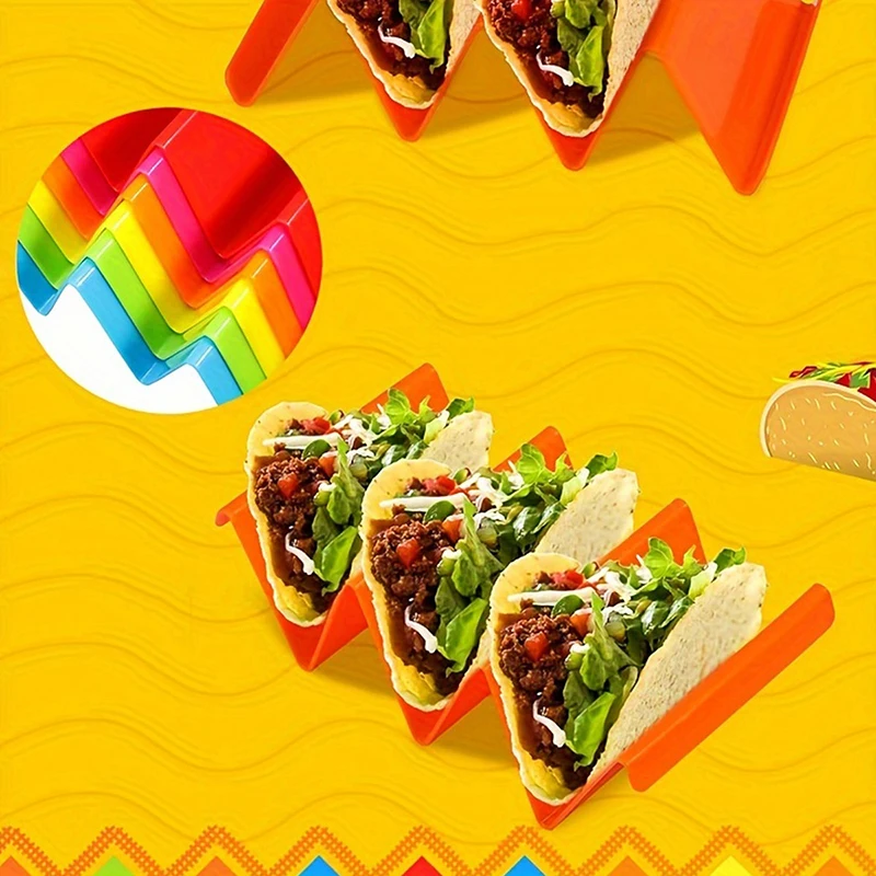 Multifunctional Potato Chip Holder Mexican Pancake Rack Colorful Food Cooling Tray Pancake Display Holder