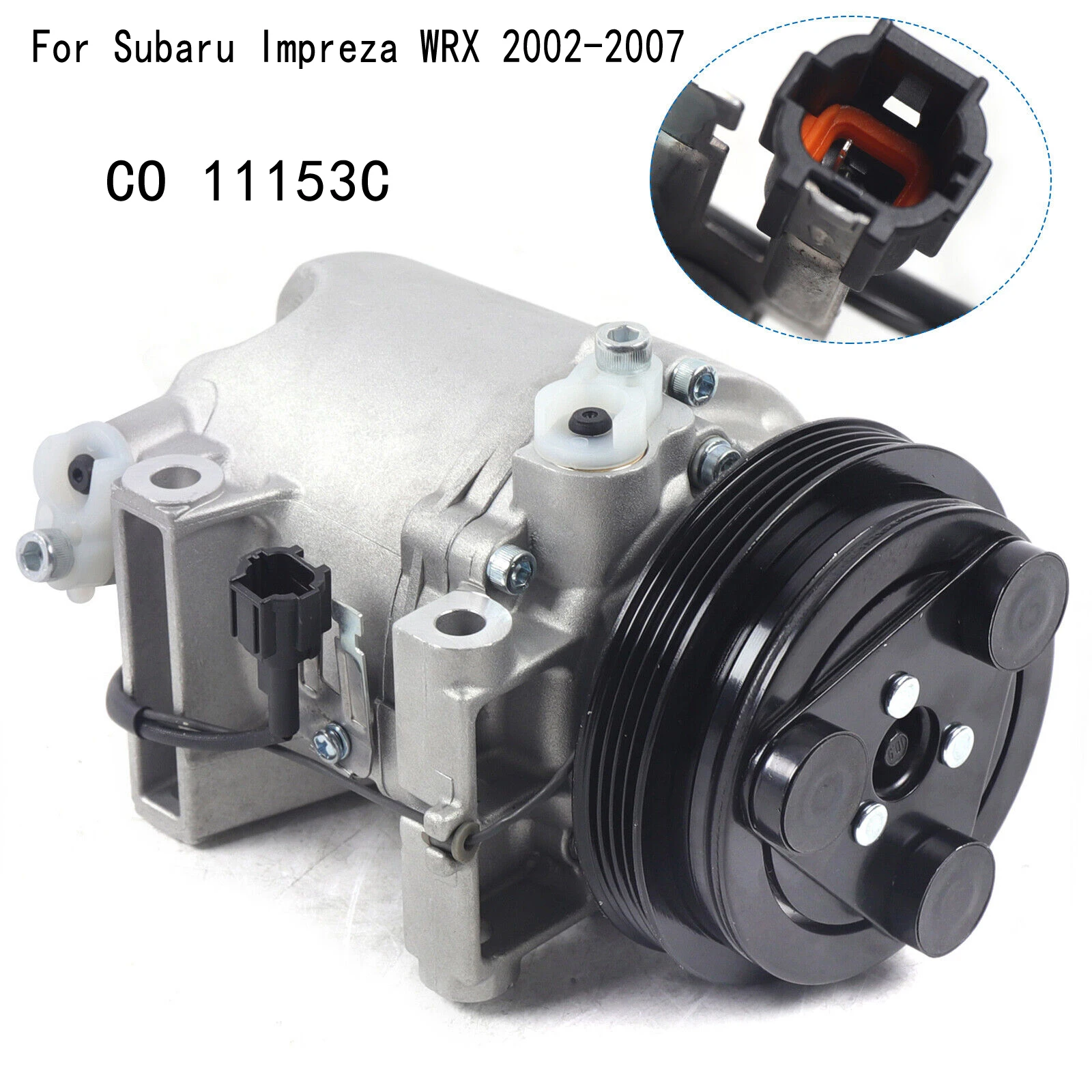 A/C Compressor W/Clutch Durable Air Compressor with Clutch Fits For Subaru Impreza 2.0L 2.5L 2002 2003 2004 2005 2006 2007 NEW