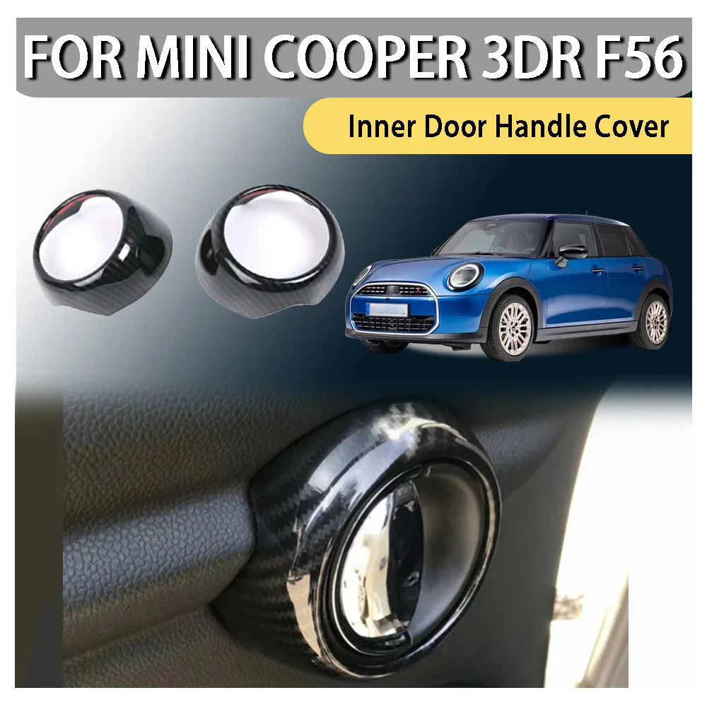 

ABS пластик автомобильный Стайлинг украшение автомобиля внутренняя дверная ручка крышка для Mini Cooper 3DR F56 обновление автомобиля аксессуары