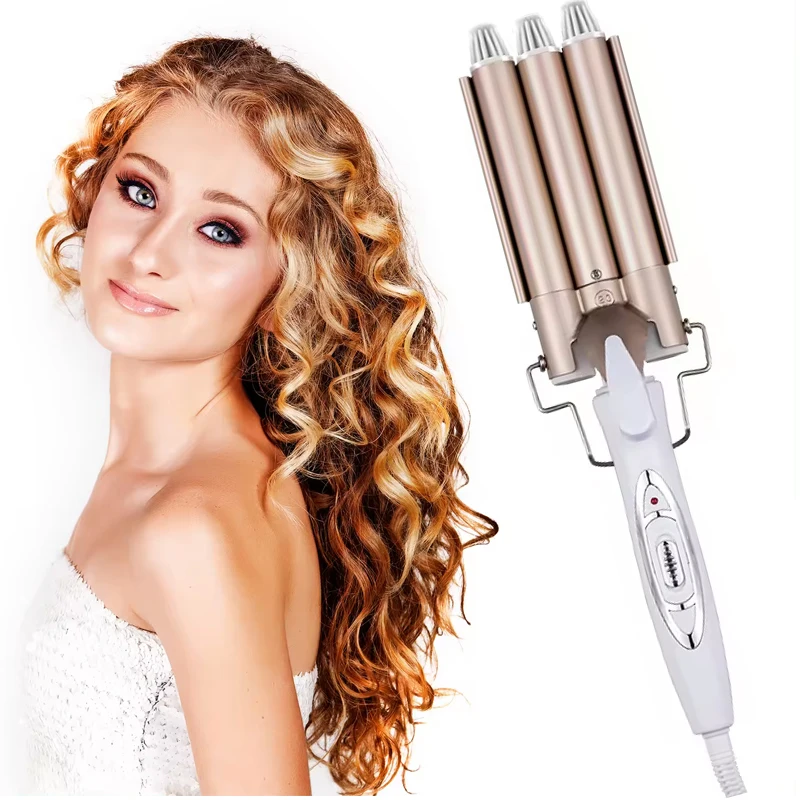 

Professional Hair Tools Curling Triple Barrel Hair Styler Hair Curlers Electric Curling Hair Waver Styling Tool