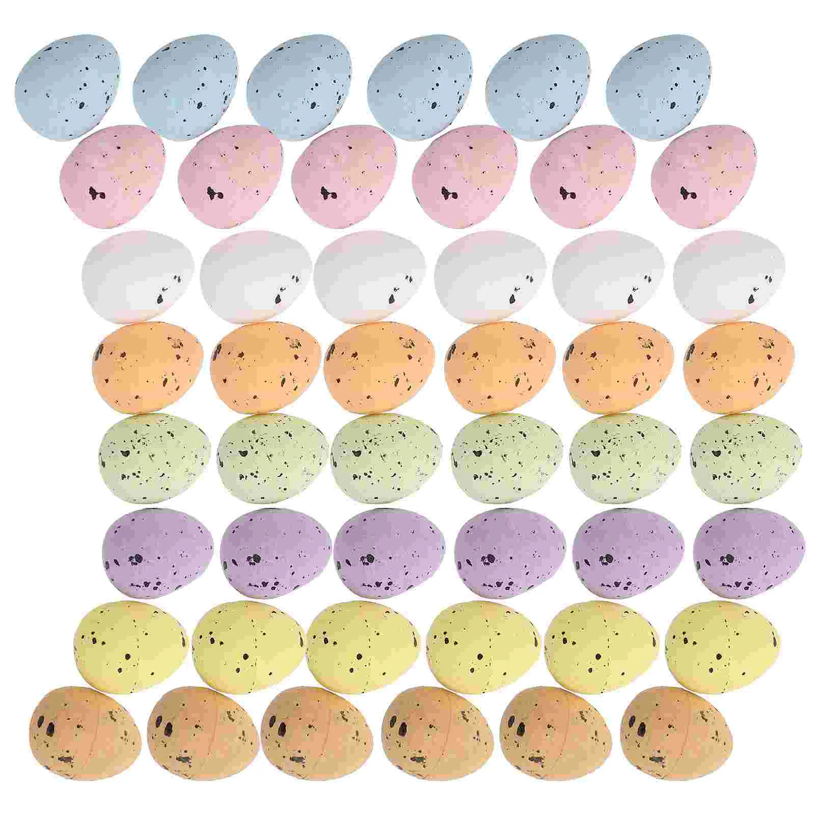 100pcs 1 8 ซม.สีโฟมตกแต่งจําลองปาร์ตี้อีสเตอร์ Pigeon ไข่มินิรุ่นที่มีสีสันเทศกาล Home Office