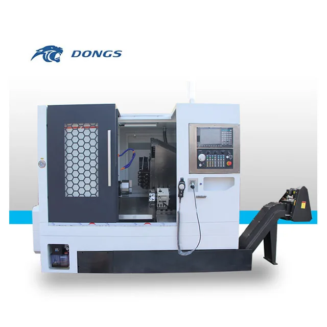 TCK50CY Torno Turning And Milling Center Slant Bed Cnc Lathe Hine With 4+4 Combined Power Tools