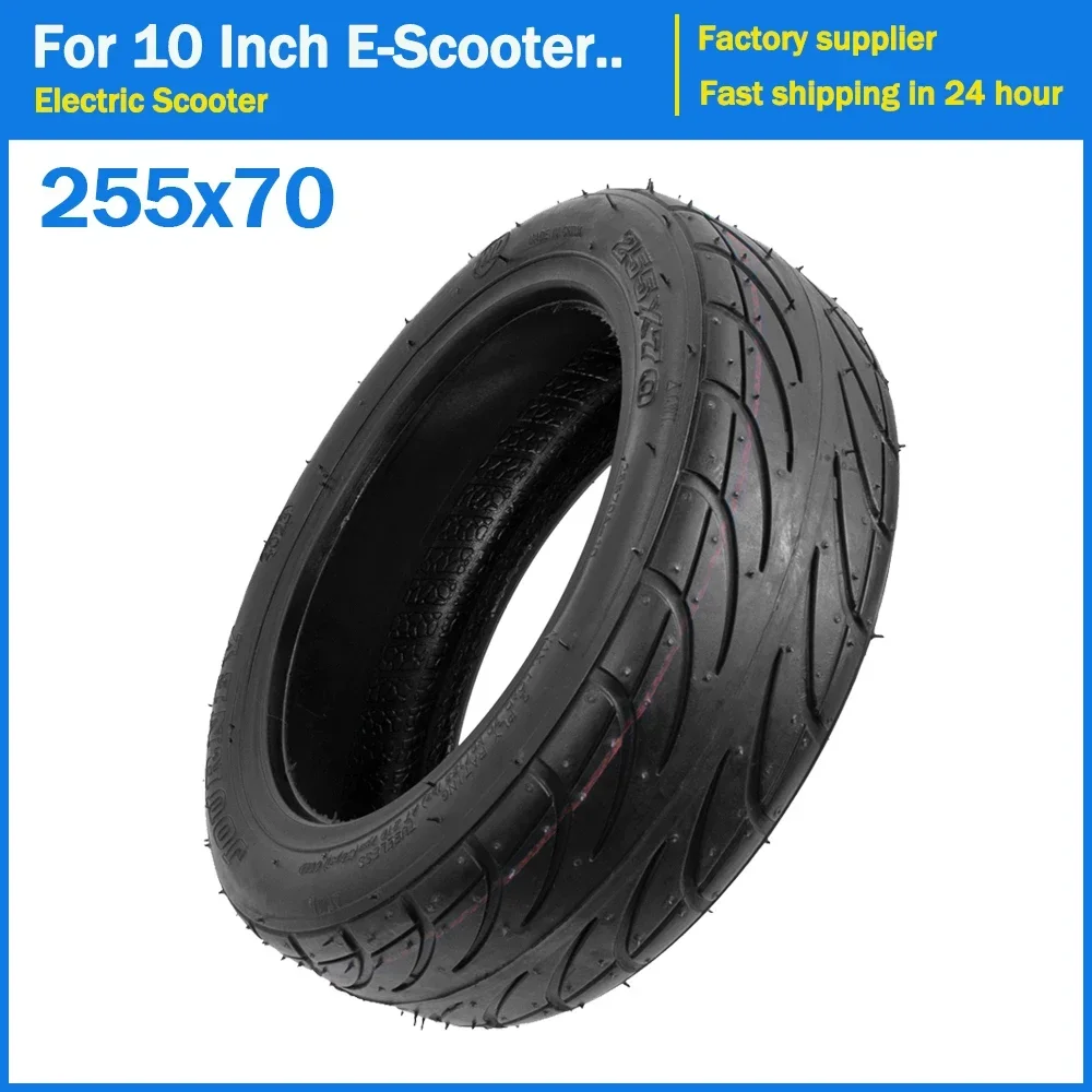 255x70 Vacuum Tire for Electric Scooter Balancing Car Folding Explosion-Proof 10x2.70-6.5 Tyre Thickened 10 Inch Tubeless Tires