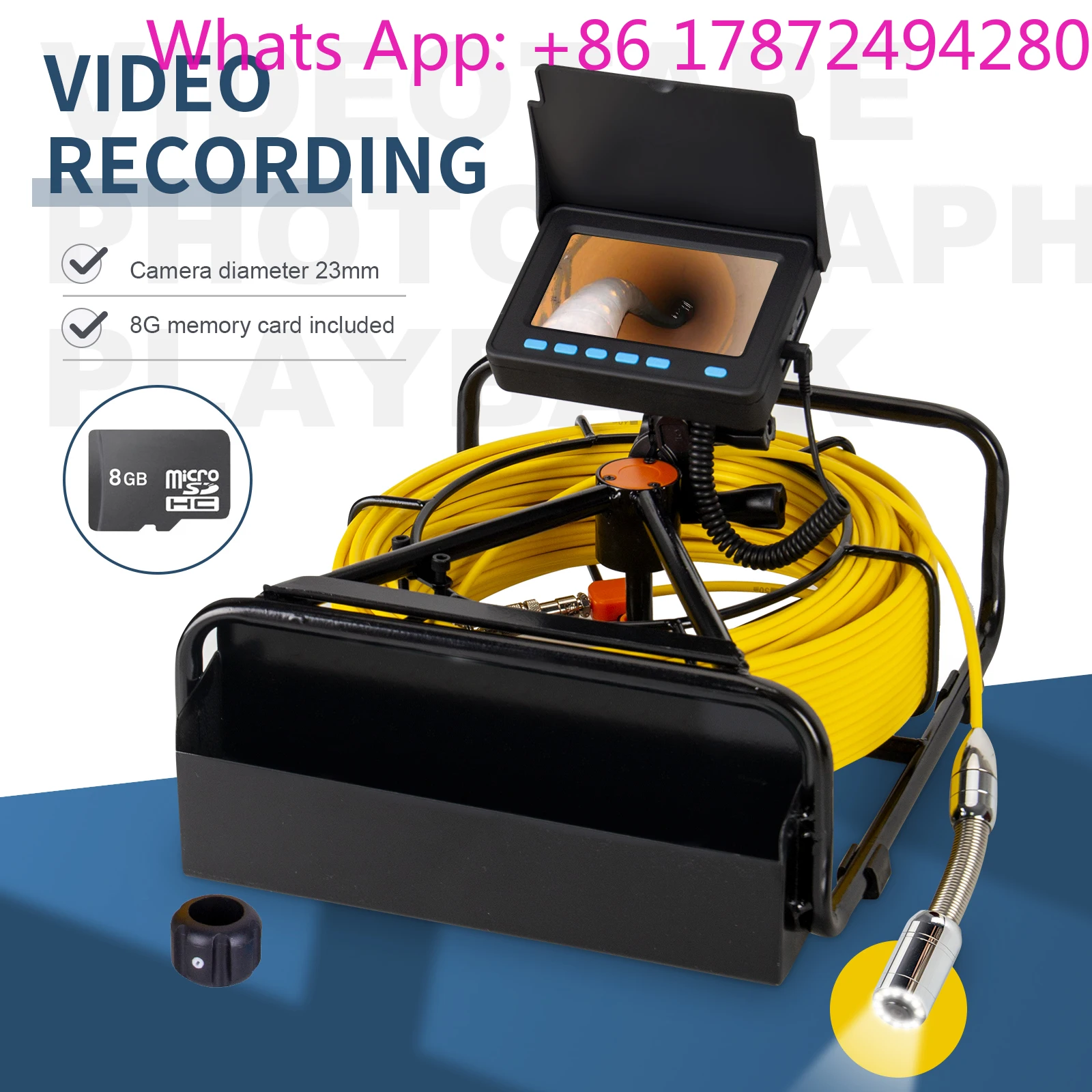 Professional Full HD Analog Pipe Inspection Camera