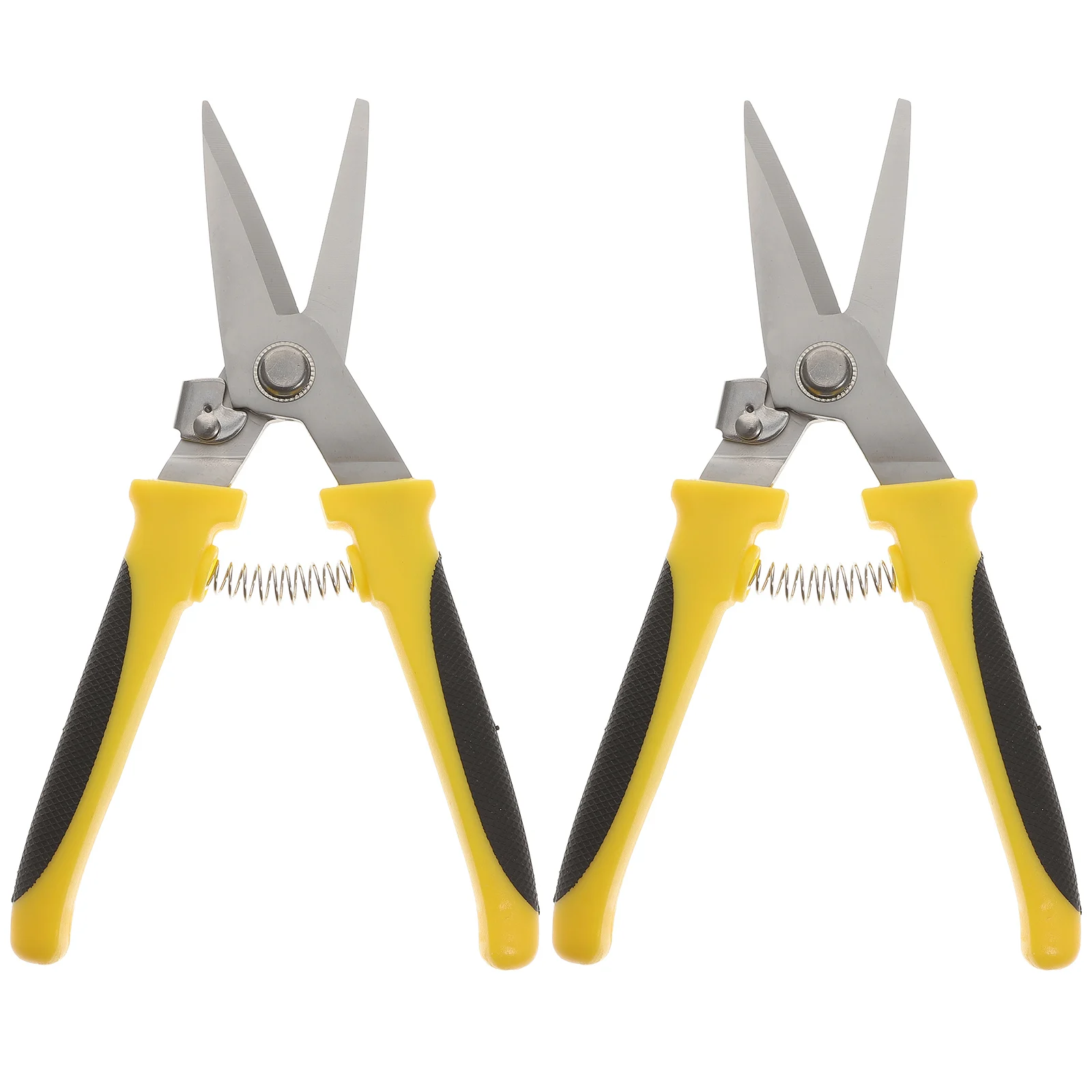 

2 Pcs Electronic Scissors Wire Cutters Heavy Duty Metal Shear Tin Snips Stainless Steel Sheet Hand Tool