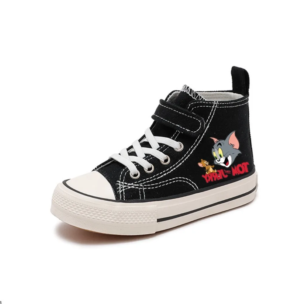 Mode Meisje Kids Jongens Canvas Casual Cartoon Tom En Jerry Sportschoenen Nieuwe Kinderen Print Schoenen Jongens Tennisschoenen