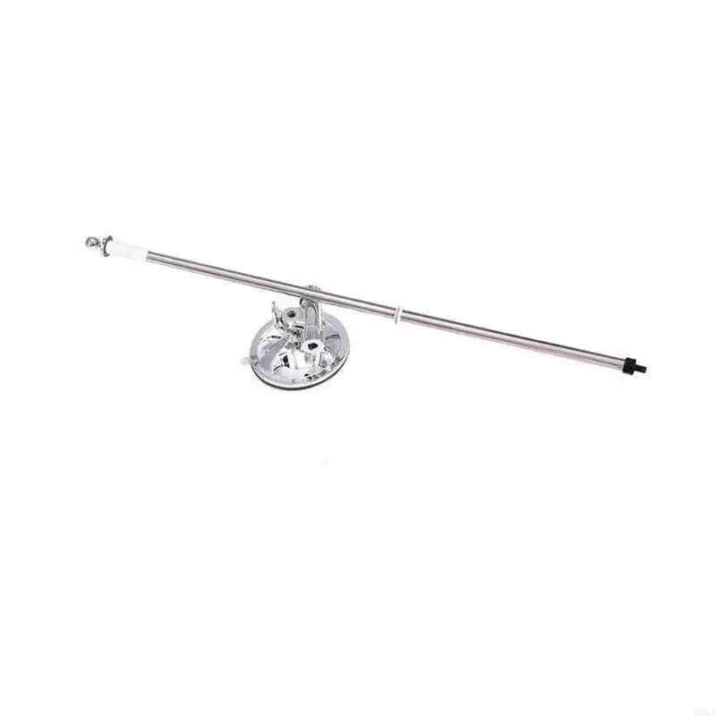  Without Drill Stainless Steel Telescopicijng Flagpole ABS Suction Cup Base For Car Roofs Outdoor Activity Parties