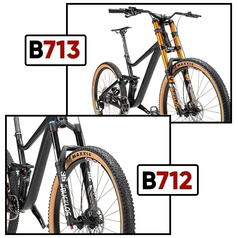 BUCKLOS 27.5/29 Inch Bike Boost Fork 15*110mm Travel 180mm MTB Air Fork Dual Crown Downhill Bike Suspension Fork Bicycle Parts