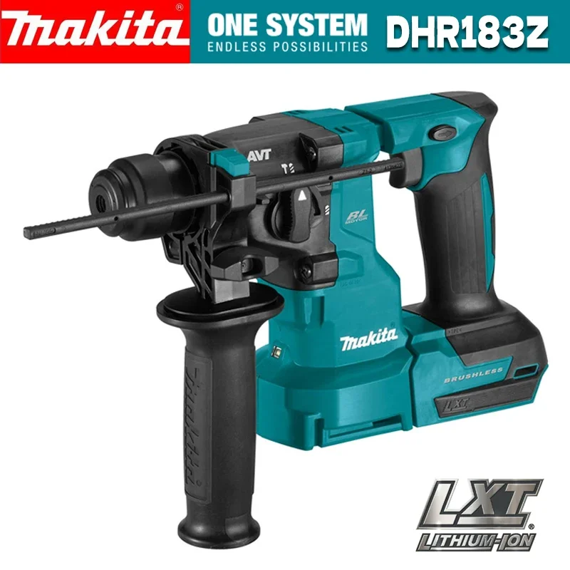 Makita DHR183 Cordless Rotary Hammer 18V LXT Lithium Brushless Power Tool Multifunctional Percussion Hammer Impact Drill DHR183Z