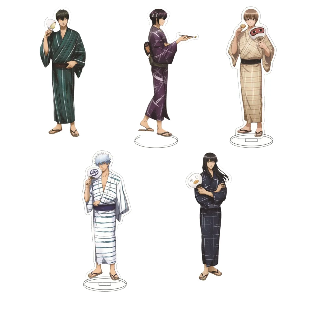 15cm Japan Anime Gintama Acrylic Stand Model Figure Cosplay Plate Holder Topper Birthday Fans Christmas Desk Decor Plate Gift