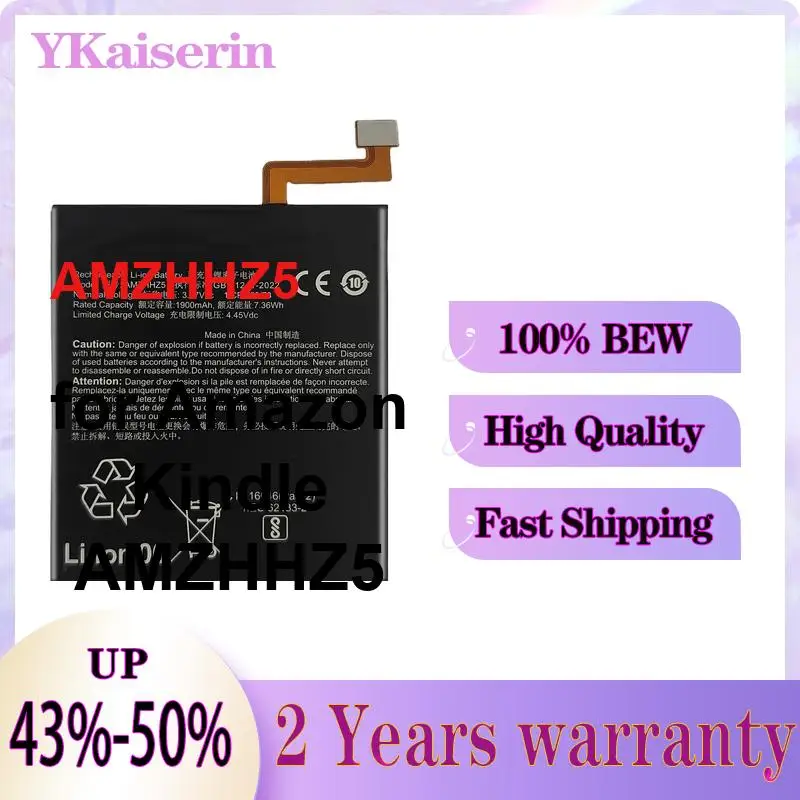 1900mAh For Amazon Kindle AMZHHZ5 Safe And Reliable Tablet Battery