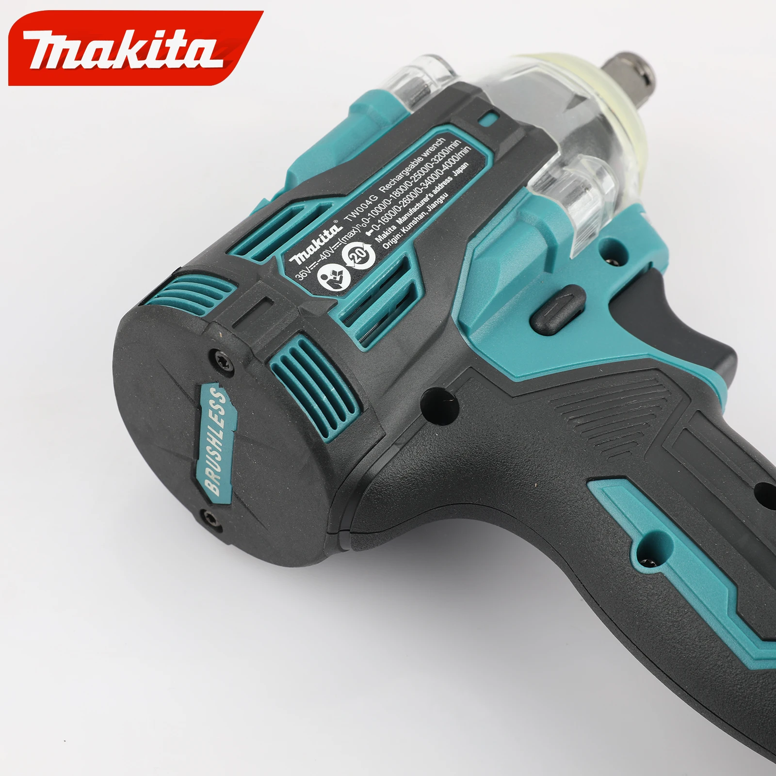 Makita TW004G Electric Brushless Electric Wrench, High Torque Impact Wrench, Wind Cannon, Auto Repair Electric Tool image 5