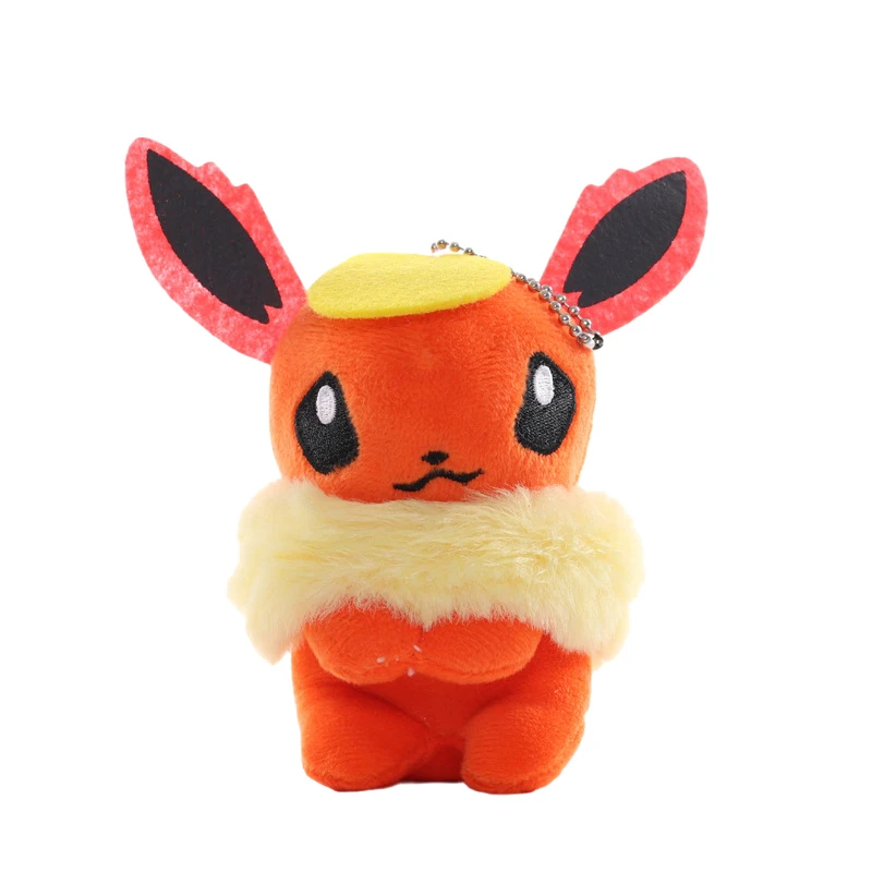 11cm Pokemon Plush Stuffed Toys Eevee Leafeon Sylveon Flareon Umbreon Vaporeon Espeon Keychain Pendant Dolls Kids Birthday Gifts