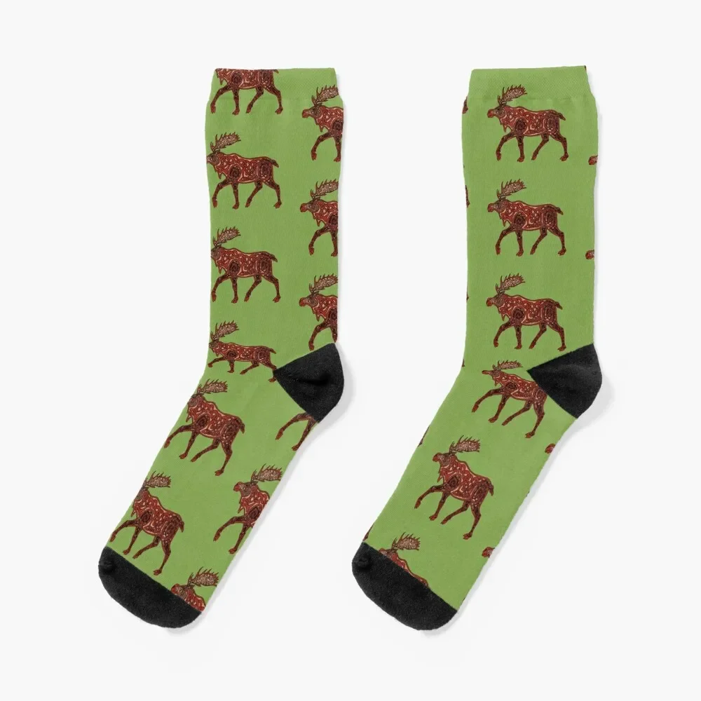 Celtic Moose Socks cool designer brand basketball Men Socks Women's